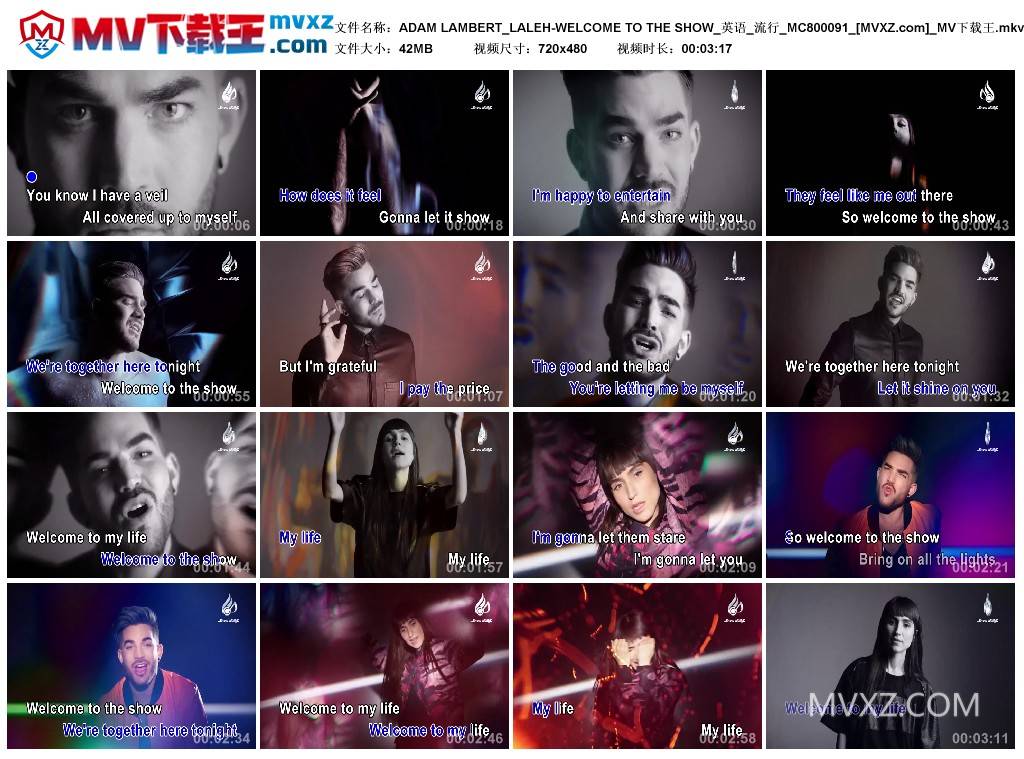 ADAM LAMBERT_LALEH-WELCOME TO THE SHOW_英语_流行_MC800091